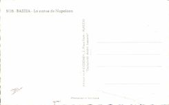 CPA Bastia Statue Of Corsica Napoleon 1st Corsica