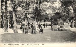 CPA Martigny Les Bains Vue vers I'Esplanade