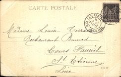 CPA Enfants Chien Cigogne 