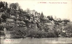 CPA Poitiers Seen from of the Bridge of the Tunnel