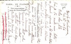 CPA Paris mientras que da un paseo Panormique visto tomado de Notre Dame