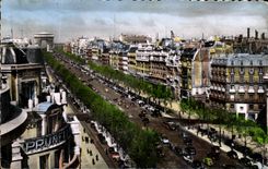 CPA Paris the Avenue of the Champs Elysees