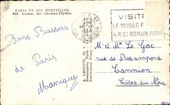 CPA Paris I E (internal excitation) Its Wonders Which occurred of the Champs Elysees
