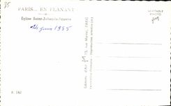 CPA Paris By Planing Church Saint Julien the Poor one