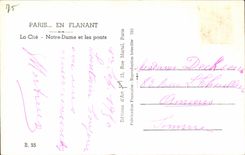 CPA Paris mientras que da un paseo el ISCED Notre Dame y puentes