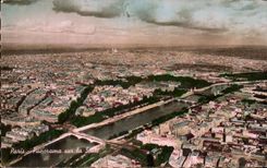 CPA Paris Panorama on the Seine