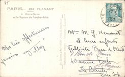 Notre Dame de Paris de CPA Paris mientras que da un paseo y el jardin publico de Acheveche