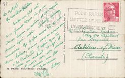 CPA Paris Notre Dame the Apse