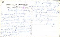 CPA Paris And Its Wonders Dome of Invalides