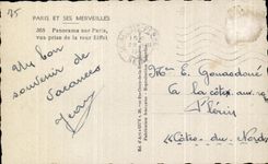 CPA Paris And Its Wonders Panorama on Paris Seen from of the Eiffel tower