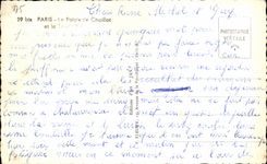 CPA Paris le Palais de Chaillot et la Tour Eiffel