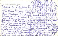 CPA Paris the Sacring Heart illuminates