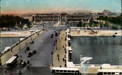 CPA Paris Panoramic View the Bridge and the Place of the Harmony