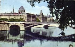 CPA Paris Le Pont Notre Dame le Tribunal de Commerce et la Conciergerie