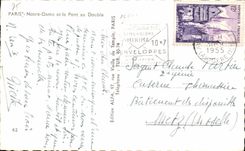 CPA Paris Notre Dame and the Bridge with the Double