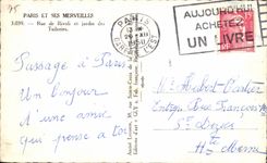 CPA Paris Et Ses Merveilles Rue de Rivoli et jardin des Tuileries