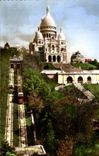 CPA Paris Le Sacre Coeur Son Funiculaire Montmartre