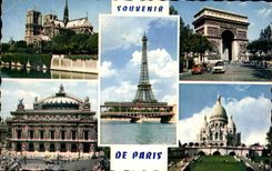 CPA Paris Notre Dame the Arc Triumphs Operates It the Sacring Heart