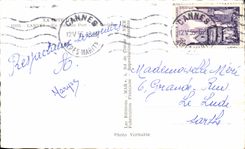 CPA the Cannes Dimension a Corner of the Port the casino