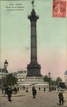CPA Paris Places Bastille Column of July