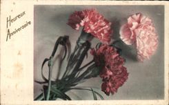 Cumpleanos feliz de las flores de la fantasia de CPA