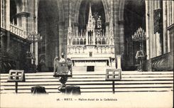 Puente principal del horno de CPA Metz del aguila de la catedral