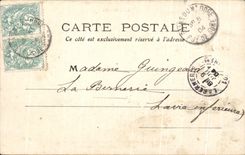 CPA Mont Gilds the Hydropathic establishment Gallery of the Madeleine Source