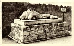 CPA Fleury in front of Douaumont the Monument of the Vault Sainte Fine Militaria lion