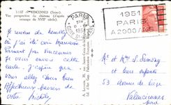 CPA Vincennes Seen View of the Castle