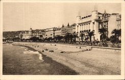 CPA La Douce France Cote D'Azur Nice Promenade Des Anglais Et Palais De La Mediterranee