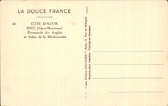 CPA La Douce France Cote D'Azur Nice Promenade Des Anglais Et Palais De La Mediterranee