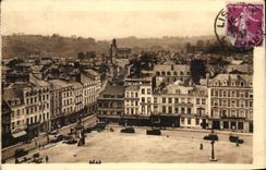 CPA Lisieux el lugar de Thiers visto de Of el jardin publico de los thiers de la catedral de la catedral