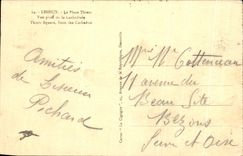 CPA Lisieux el lugar de Thiers visto de Of el jardin publico de los thiers de la catedral de la catedral