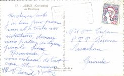 CPSM Lisieux la basilica