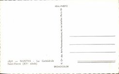 CPSM Nantes the cathedral Saint stone