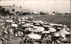 CPA Cannes the Beach of the Small cross