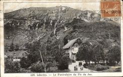 CPA Lourdes the Funicular of the Peak of Jer