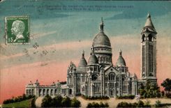 CPA Paris Basilique du Sacre Coeur montmartre