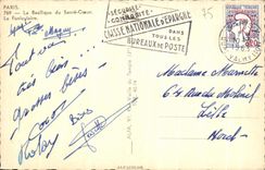 CPA Paris the Basilica of the Sacring Heart the Funicular