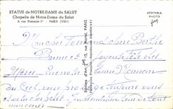 CPSM Statue of Our Lady of the Hello Vault of Our Lady of the Hello