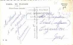CPSM Paris While Strolling Notre Dame