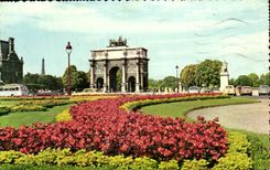 CPSM Paris And Its Wonders Gardens And Arc de Triomphe