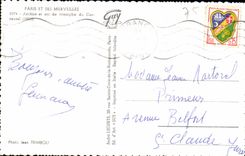 CPSM Paris And Its Wonders Gardens And Arc de Triomphe