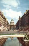 CPSM Colors Of Paris the Pantheon And the Street Soufflot