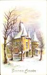 CPA Fantaisie Bonne Annee chateau