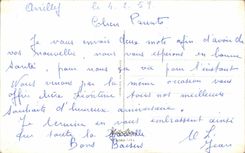 Cumpleanos feliz de las flores de la fantasia de CPSM