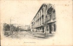 CPA Places Republic Oran Algerie