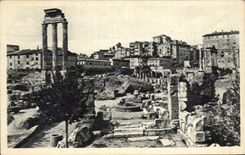 DLL Castore E Polluce E Basillca Julia de Templo del idiota del romano de CPA Roma Foro