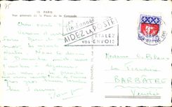 CPA Paris Seen generate of the Place of the Harmony