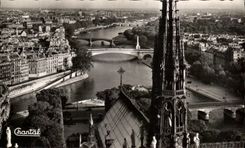 CPA Paris the Arrow of Notre Dame